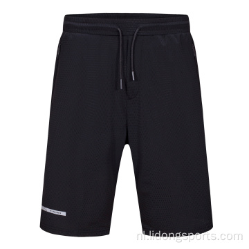 Unisex blanco aangepast logo casual mannen sportschool shorts